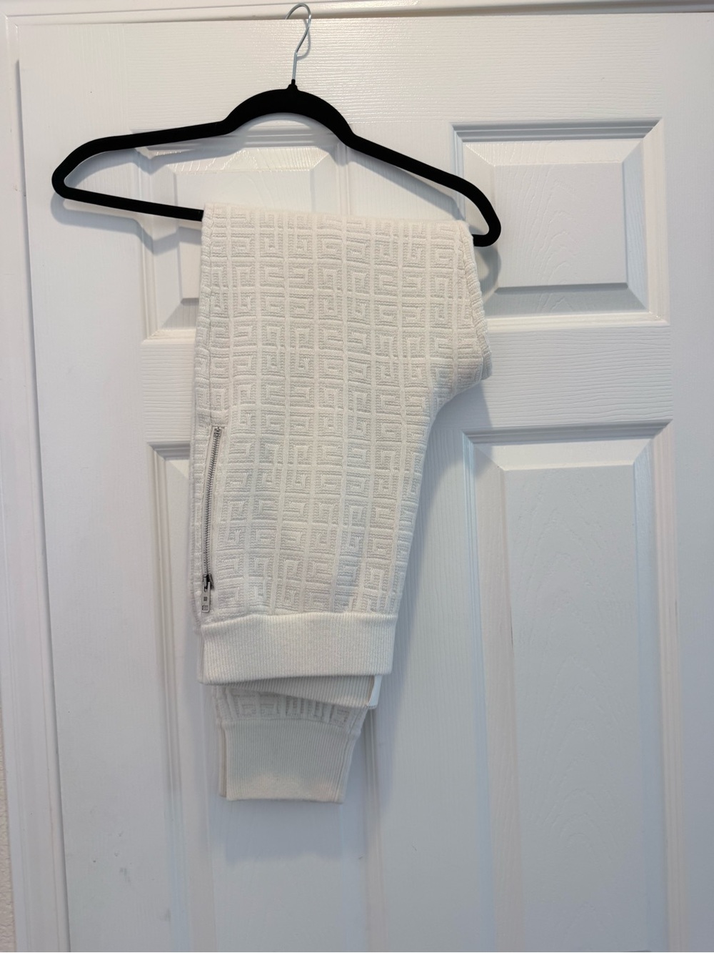 Givenchy White Textured Women's Jogger Pants